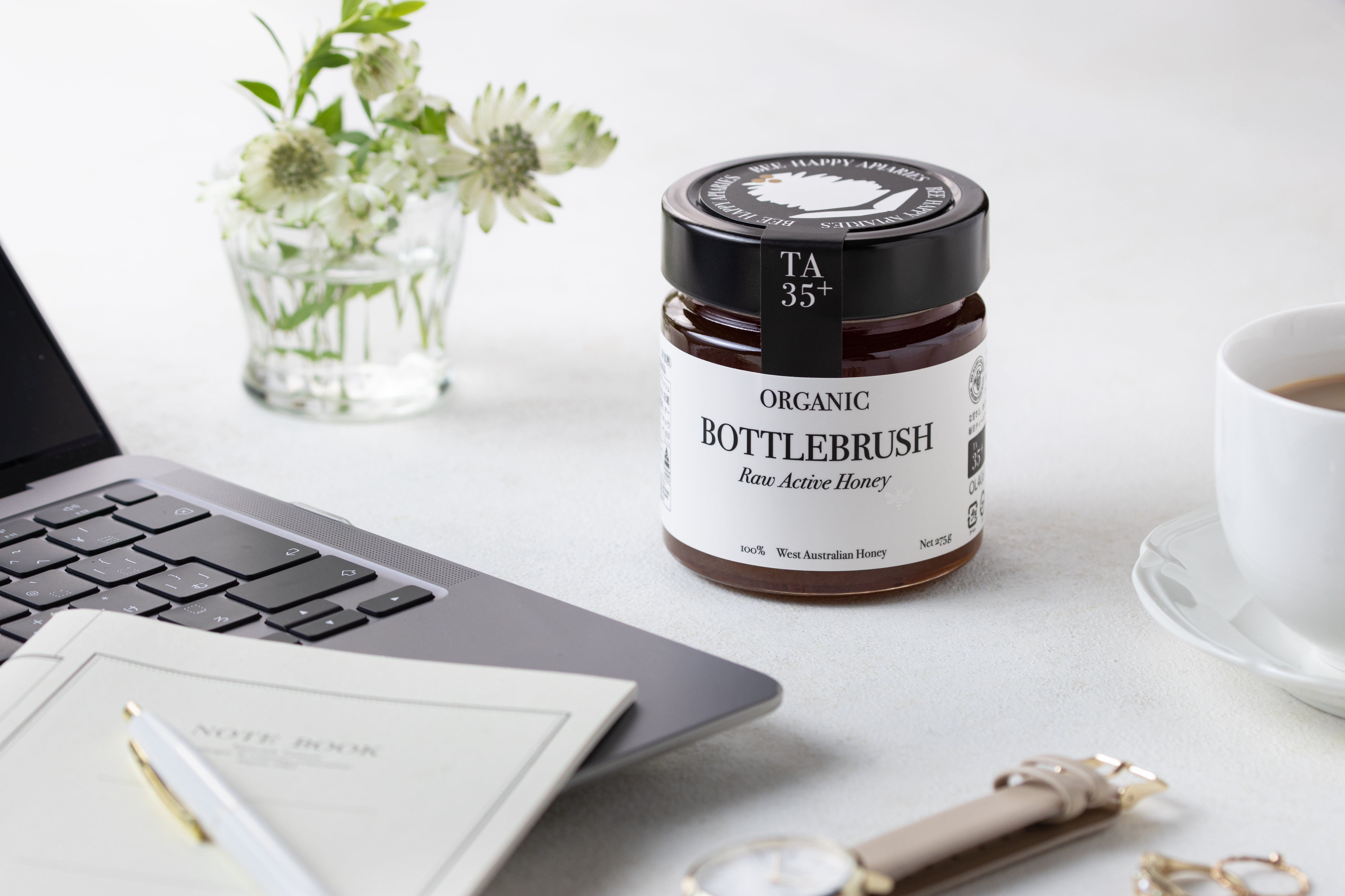 オーガニックボトルブラッシュハニー TA35+ – Meg Beauté Tokyo